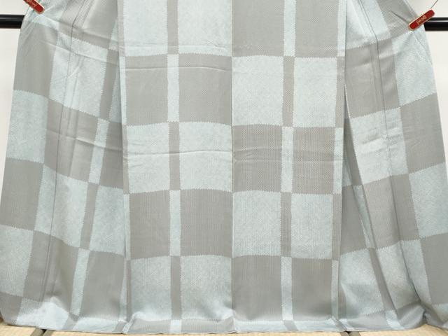 平和屋着物●極上　小紋　変わり市松文様　逸品　CYAA4857s6
