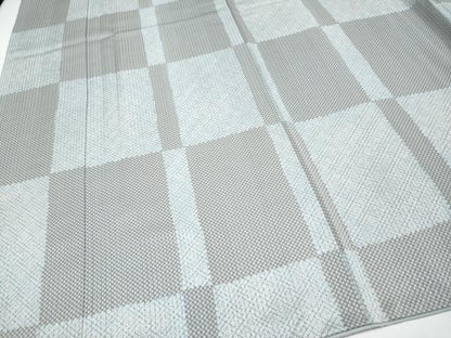平和屋着物●極上　小紋　変わり市松文様　逸品　CYAA4857s6