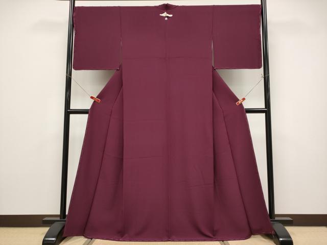 平和屋着物●極上　色無地　似せ紫色地　逸品　未使用　CYAA4858s6