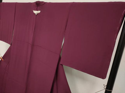 平和屋着物●極上　色無地　似せ紫色地　逸品　未使用　CYAA4858s6