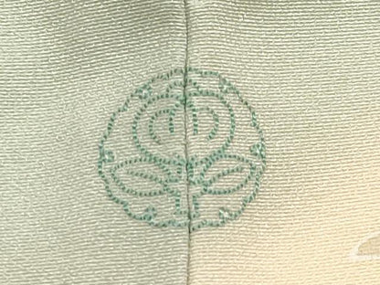 平和屋本店●極上　創業460年・千總　訪問着　駒刺繍　枝花文　暈し染め　金彩　柳鼠色地　逸品　CYAA4867s6