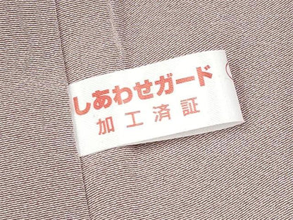 平和屋本店●極上　本加賀友禅作家　野路博　訪問着　枝花文　薄柿色地　逸品　CYAA4869s6