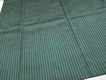 平和屋着物●極上　男性　紬　アンサンブル　縞　逸品　CYAA4872s6