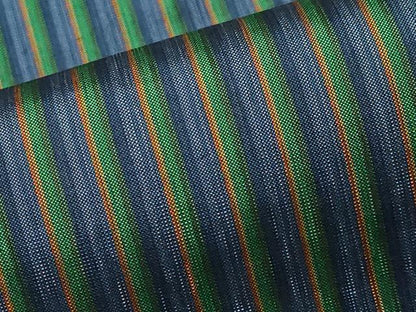 平和屋着物●極上　男性　紬　アンサンブル　縞　逸品　CYAA4872s6