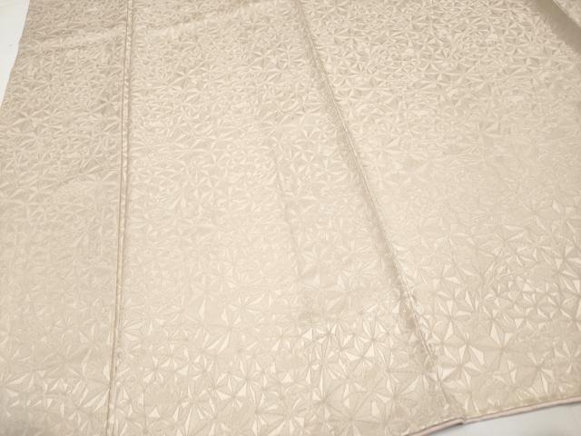 平和屋着物●極上　BANKANわものや　色無地　背抜き仕立て　ミロ　星座　亜麻色　シャンパンゴールド　反端付き　逸品　未使用　CYAA4883s6