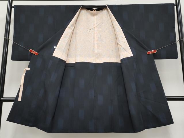 平和屋着物∞極上　道行コート　ロング丈　お召地　間道　逸品　CYAA4887s6
