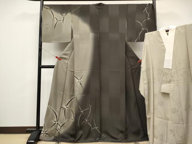 平和屋本店●極上　京都の名門ブランド　銀花仙　訪問着・長襦袢セット　舞花文　金彩　逸品　未使用　CYAA4895s6