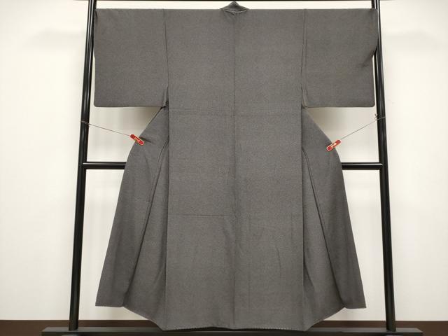 平和屋着物●極上　男性　江戸小紋　蓑亀　黒地　逸品　CYAA4899s6