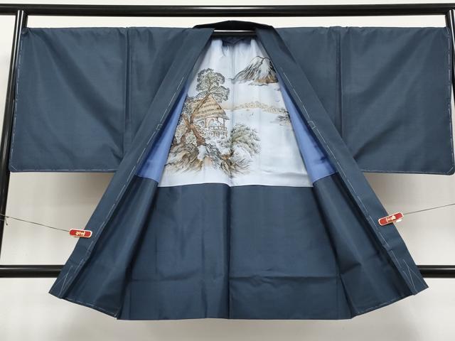 平和屋着物●極上　男性　本場大島紬　アンサンブル　キングサイズ　80亀甲　総詰め　逸品　未使用　CYAA4907s6