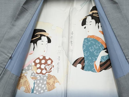 平和屋着物●極上　男性　本場大島紬　アンサンブル　キングサイズ　100亀甲　総詰め　逸品　CYAA4908s6