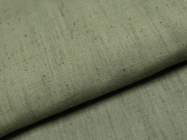 平和屋着物●極上　男性　京都の和装業の老舗一門　千切屋　縹紬　アンサンブル　キングサイズ　鶸茶色　証紙付き　逸品 未使用 CYAA4909s6
