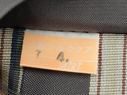平和屋本店●極上　西陣　川島織物　六通柄袋帯　格子彩映　檳榔子染色地　逸品　未使用　CYAA4913s6