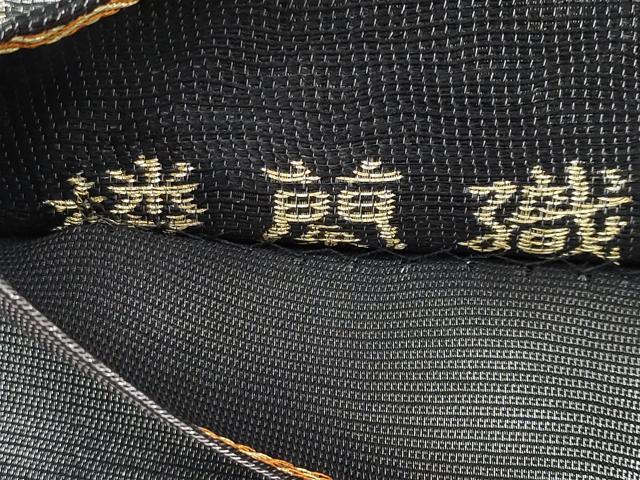 平和屋着物●極上　創業280年　誉田屋源兵衛　六通柄袋帯　楼蘭織　鳳凰花唐草文　黒地　金銀糸　逸品　CYAA4916s6