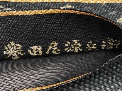 平和屋着物●極上　創業280年　誉田屋源兵衛　六通柄袋帯　楼蘭織　鳳凰花唐草文　黒地　金銀糸　逸品　CYAA4916s6