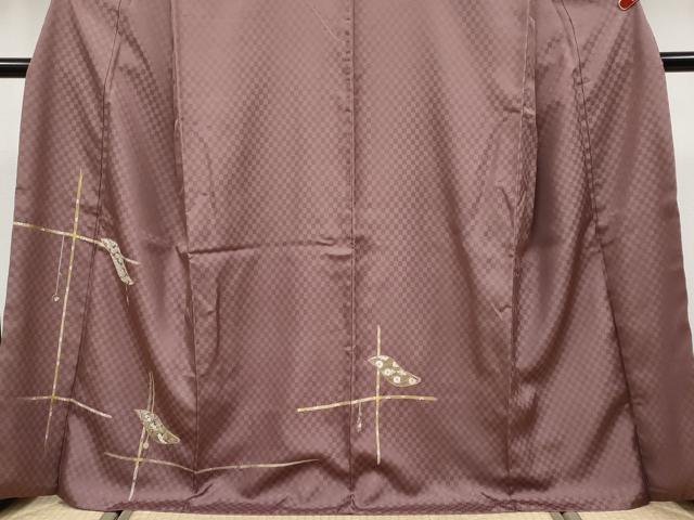 平和屋本店●極上　山口美術織物　皇室　伊勢神宮御用　西陣織　訪問着　総刺繍　誰が袖花文　金糸　煤竹色地　逸品　CYAA4934s6