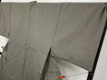 平和屋着物▽極上　男性　本塩沢　やまだ織　単衣　雪の中のきれ　証紙付き　逸品　CYAA4940s6