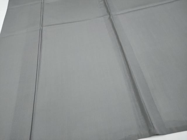 平和屋本店＊極上 夏物 男性 本場縞大島紬 夏大島 キングサイズ 色無地 灰色地 上村絹織物謹製 証紙付き 逸品 CYAA4942s6