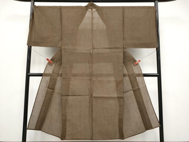 平和屋着物＊極上　夏物　男性　本場小千谷ちぢみ　キングサイズ　吉新織物謹製　証紙付き　逸品　未使用　CYAA4943s6