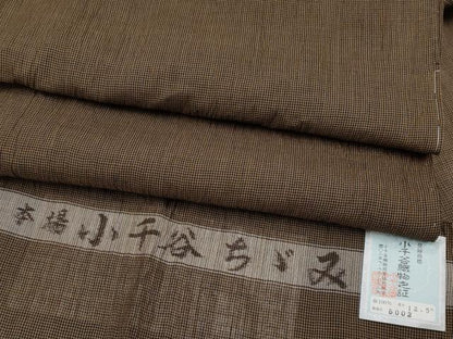 平和屋着物＊極上　夏物　男性　本場小千谷ちぢみ　キングサイズ　吉新織物謹製　証紙付き　逸品　未使用　CYAA4943s6