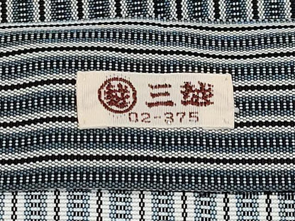 平和屋本店●極上　男性　人間国宝　甲田綏郎　精好仙台平　馬乗り袴　縞　三越扱い　逸品　CYAA4945s6