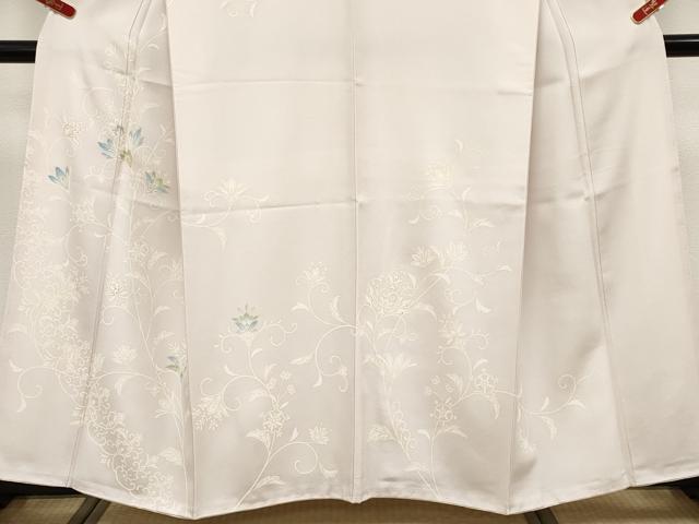 平和屋本店●極上　訪問着　駒刺繍　更紗唐草文　金彩　桜色地　逸品　未使用　CYAA4951s6