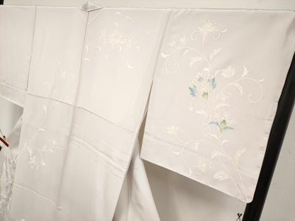 平和屋本店●極上　訪問着　駒刺繍　更紗唐草文　金彩　桜色地　逸品　未使用　CYAA4951s6
