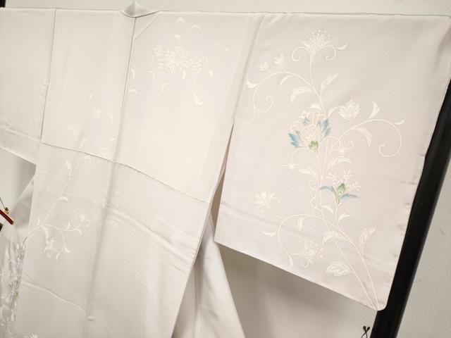 平和屋本店●極上　訪問着　駒刺繍　更紗唐草文　金彩　桜色地　逸品　未使用　CYAA4951s6