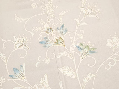 平和屋本店●極上　訪問着　駒刺繍　更紗唐草文　金彩　桜色地　逸品　未使用　CYAA4951s6