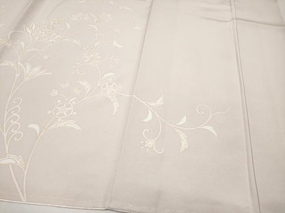 平和屋本店●極上　訪問着　駒刺繍　更紗唐草文　金彩　桜色地　逸品　未使用　CYAA4951s6
