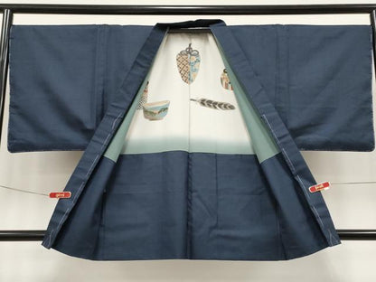 平和屋着物●極上　男性　本場亀甲大島紬　アンサンブル　100亀甲　総詰め　逸品　未使用　CYAA4958s6