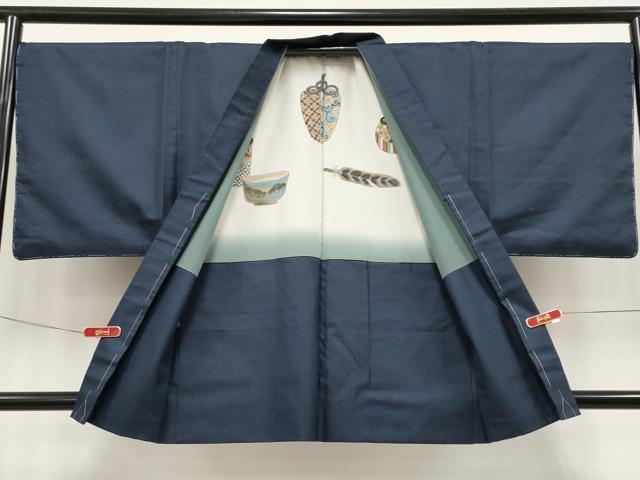 平和屋着物●極上　男性　本場亀甲大島紬　アンサンブル　100亀甲　総詰め　逸品　未使用　CYAA4958s6