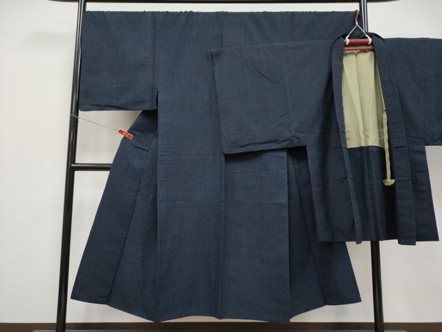 平和屋本店●極上　男性　綿薩摩　木綿　アンサンブル　80亀甲　総詰め　逸品　CYAA4959s6