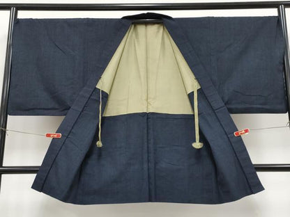 平和屋本店●極上　男性　綿薩摩　木綿　アンサンブル　80亀甲　総詰め　逸品　CYAA4959s6