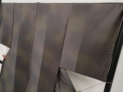 平和屋本店●極上　男性　お召　キングサイズ　霞文　逸品　CYAA4961s6