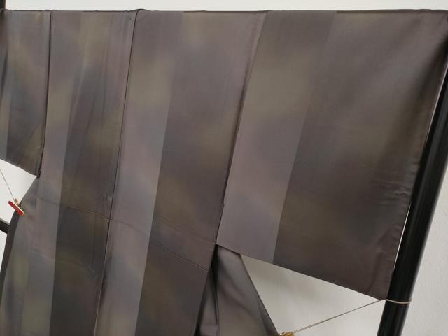 平和屋本店●極上　男性　お召　キングサイズ　霞文　逸品　CYAA4961s6