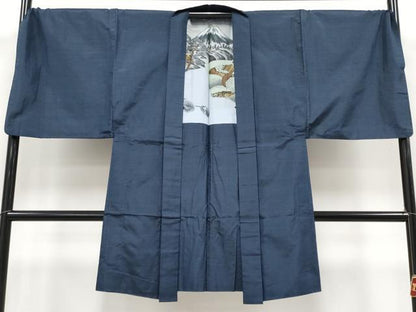 平和屋着物●極上　男性　本場大島紬　アンサンブル　キングサイズ　亀甲柄　逸品　CYAA4962s6