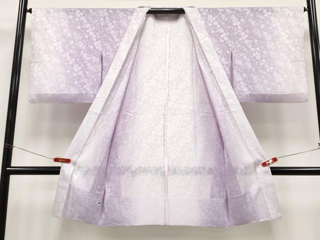 平和屋着物∞極上　BANKANわものや　スリーシーズン　春夏秋　塵除け　長羽織　花唐草紋紗　暈し染め　逸品　CYAA4963s6