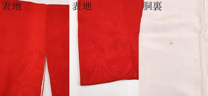 平和屋本店●極上　アンティーク　大正ロマン　長襦袢　袷　雪輪草花地紋　逸品　CYAA4968s6