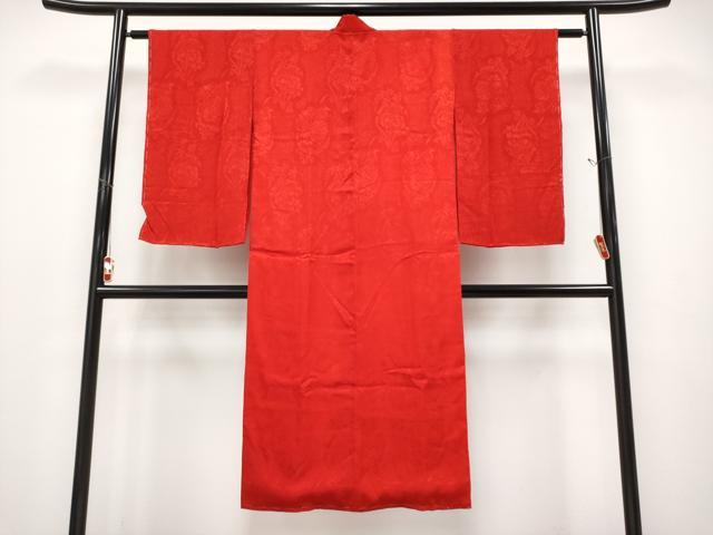 平和屋本店●極上　アンティーク　大正ロマン　長襦袢　袷　雪輪草花地紋　逸品　CYAA4968s6