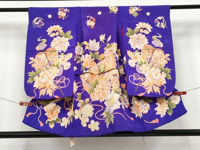 平和屋本店[]極上　アンティーク　大正ロマン　七五三　女の子　3歳　祝着　中国三大刺繍　相良刺繍　駒刺繍　宝船　逸品　CYAA4983s6