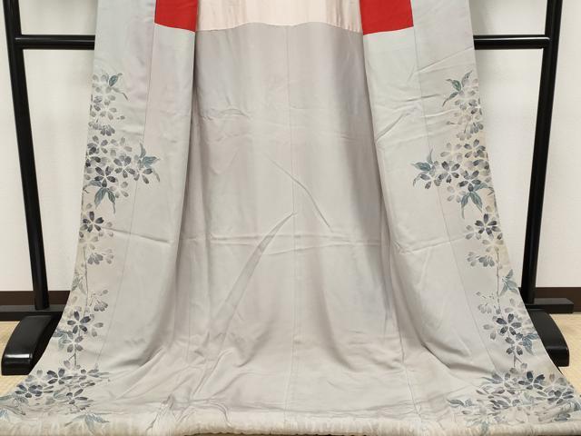 平和屋本店●極上　お引きずり・お引き摺り　黒留袖　雪華文　金銀彩　逸品　CYAA4988s6