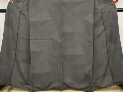 平和屋着物●極上　江戸小紋　寄せ小紋柄　黒地　逸品　CYAA5002s6