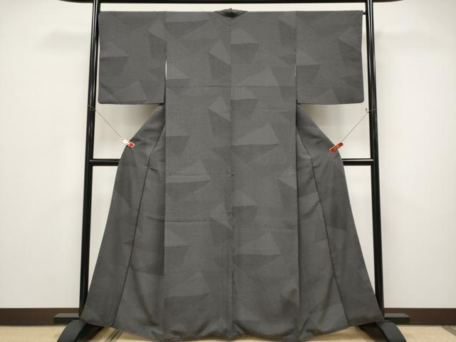 平和屋着物●極上　江戸小紋　寄せ小紋柄　黒地　逸品　CYAA5002s6