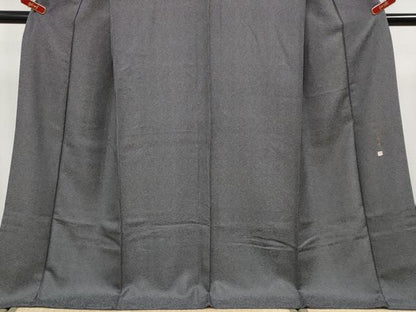 平和屋着物●極上　伝統工芸師　服部光擴　江戸小紋　角通し　黒地　逸品　CYAA5004s6