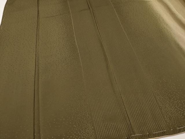 平和屋着物●極上　染色作家　斉藤三才　訪問着　間道　暈し染め　海松色×榛色　逸品　未使用　CYAA5007s6