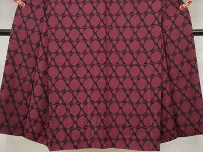 平和屋着物●極上　男性　小紋　吉祥文　葡萄色地　逸品　CYAA5012s6