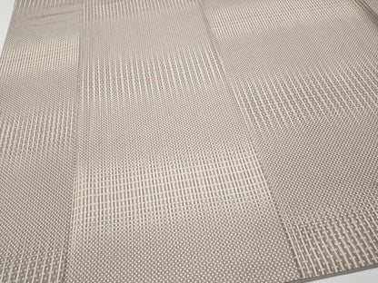 平和屋本店●極上　小紋　横段文　江戸鼠色地　高島屋扱い　逸品　CYAA5015s6
