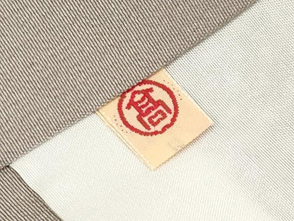 平和屋本店●極上　小紋　横段文　江戸鼠色地　高島屋扱い　逸品　CYAA5015s6