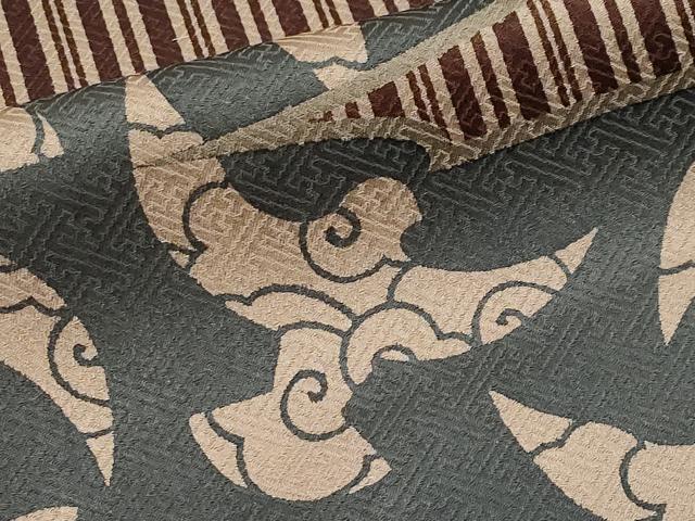 平和屋着物●極上　染色作家　斉藤三才　小紋　三才鳥　逸品　CYAA5020s6