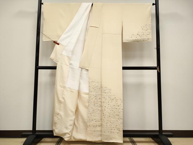 平和屋本店●極上　山口美術織物　皇室　伊勢神宮御用　西陣織　訪問着　寿光織　唐織　霞菊文　金糸　蜂蜜色地　逸品　未使用　CYAA5062s6